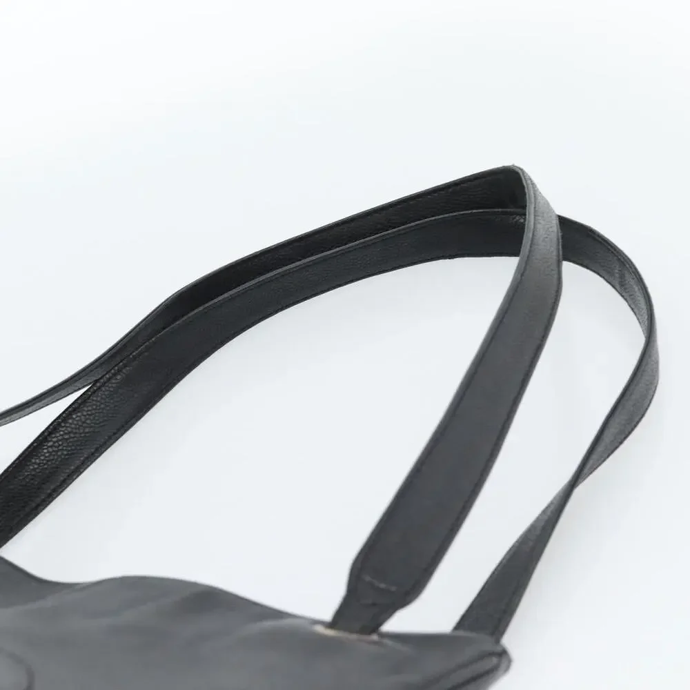 Chanel Caviar CC Logo Tote Black